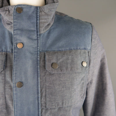 TOMMY HILFIGER M Blue Cotton / Linen Jacket