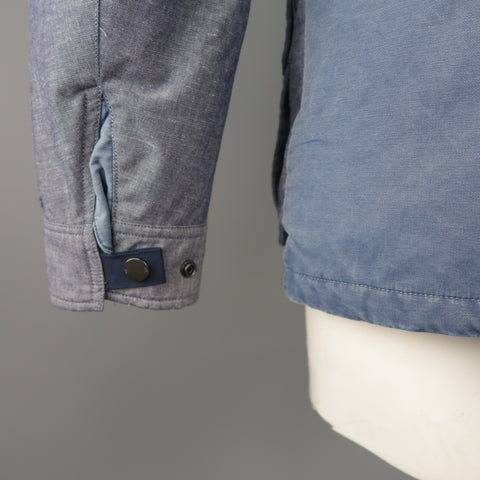TOMMY HILFIGER M Blue Cotton / Linen Jacket