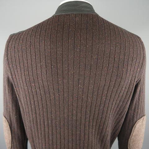 TORRAS Chest Size 42 Brown Mixed Materials Wool Zip Up Jacket