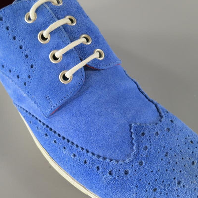 TRICKER'S X JUNYA WATANABE 11 Blue Suede Wingtip Brogue Sneakers