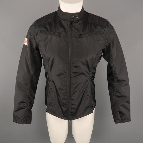 Blouson moto en nylon noir TRIUMPH L