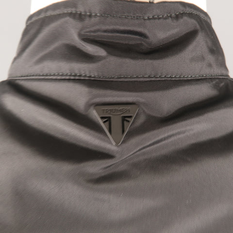 TRIUMPH L Black Nylon Motorcycle Jacket
