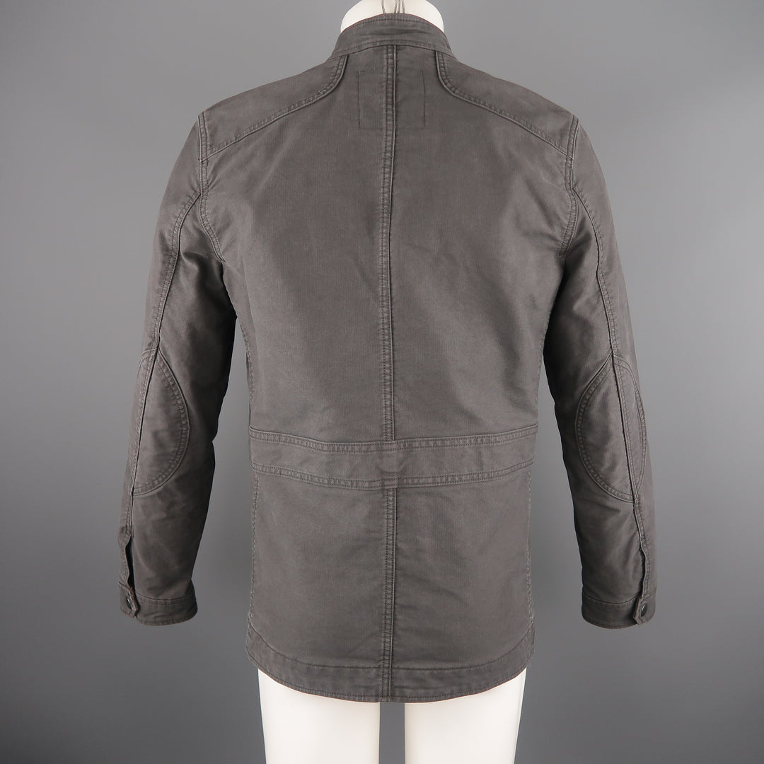 TRIUMPH for LUCKY BRAND S Gray Motorcycle Jacket