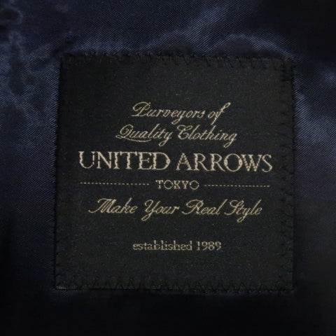 UNITED ARROWS Chest Size 34 Burgundy Print Velvet Notch Lapel Sport Coat