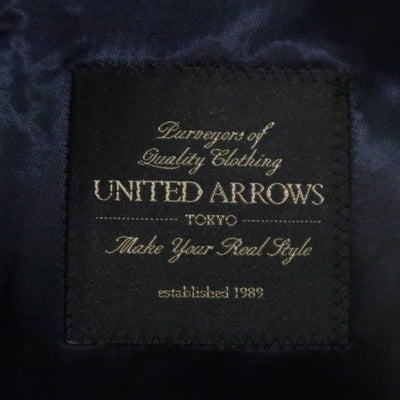 UNITED ARROWS Chest Size 34 Burgundy Print Velvet Notch Lapel Sport Coat