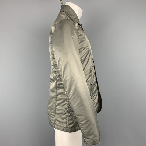 UNIVERSAL WORKS M Gray Solid Polyamide Snaps Jacket