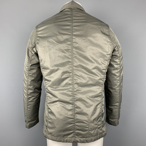 UNIVERSAL WORKS M Gray Solid Polyamide Snaps Jacket