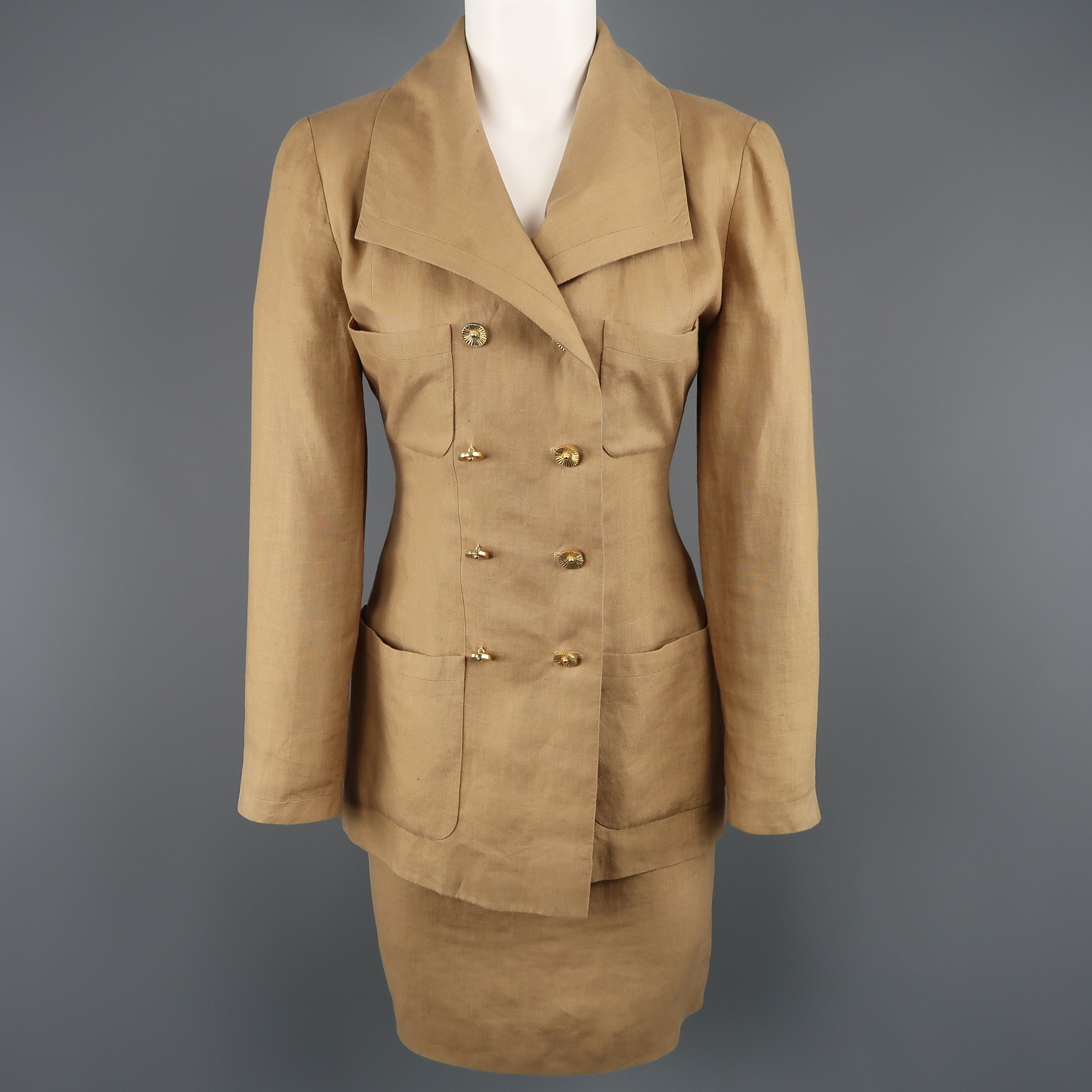 Sold at Auction: Vermilion Chanel Vintage Coat