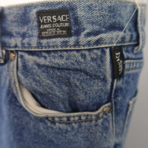 Vintage VERSACE JEANS COUTURE Size 32 Medium Stone Wash Denim Jeans