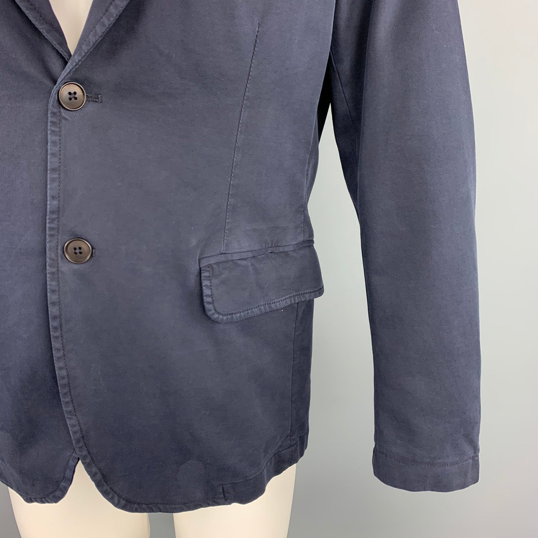 W JACKET 38 Regular Navy Cotton Blend Sport Coat Blazer Jacket