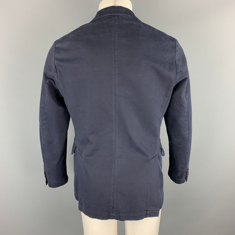 W JACKET 38 Regular Navy Cotton Blend Sport Coat Blazer Jacket