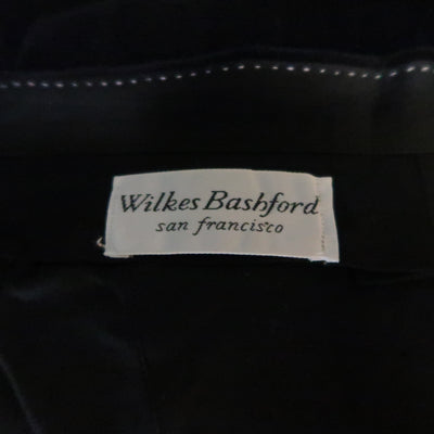 WILKES BASHFORD Size 30 Black Corduroy Flat Front Casual Pants
