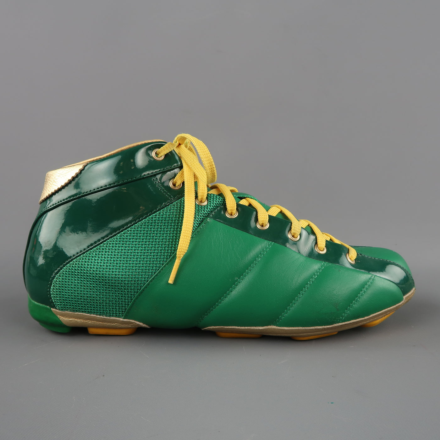 Y-3 Field Mid Exclusive Size 7.5 Green Sneakers