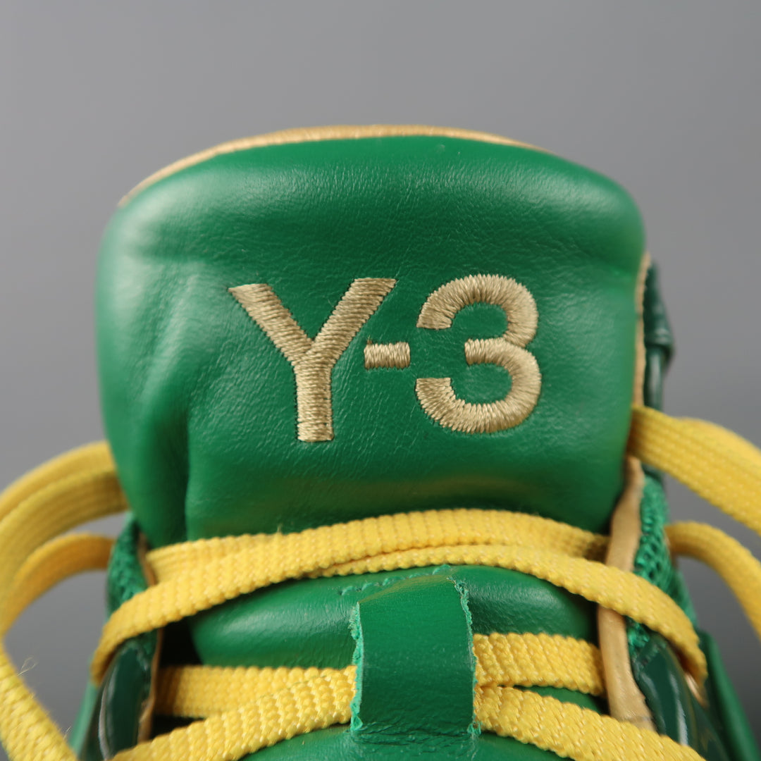 Y-3 Field Mid Exclusive Size 7.5 Green Sneakers