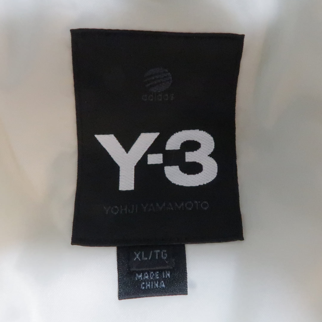 Y-3 XL Olive Solid Two Toned Nylon Zip Up & Hood Vest