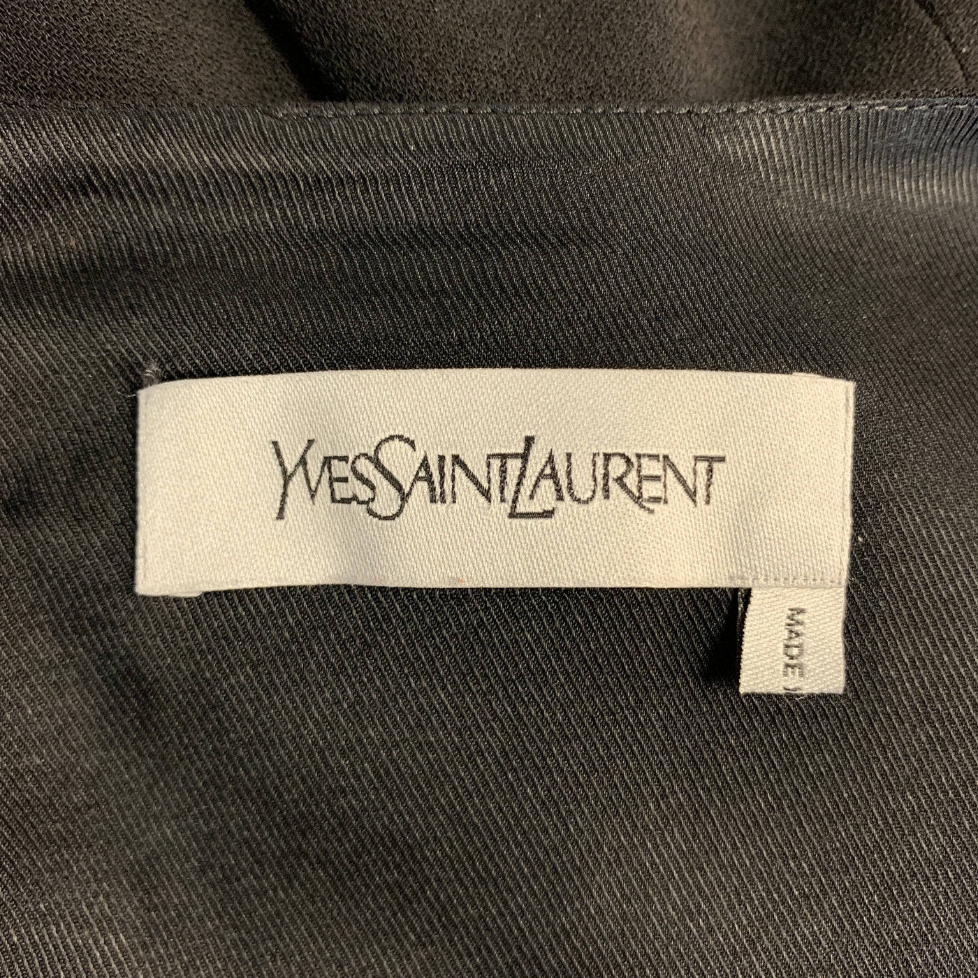 YVES SAINT LAURENT Size 6 Black Wool / Elastane Shift Dress