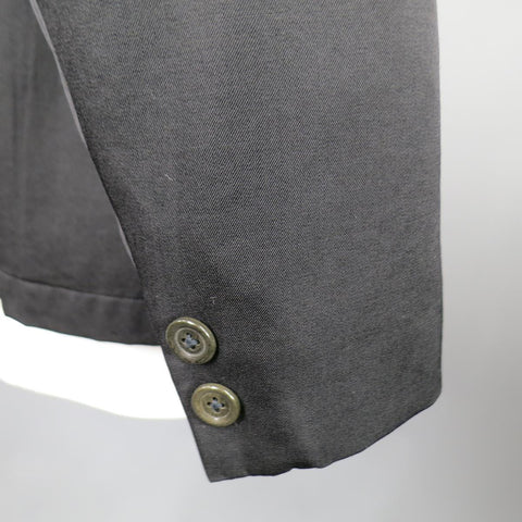 Y's by YOHJI YAMAMOTO 42 Black Wool Peek Lapel Sport Coat
