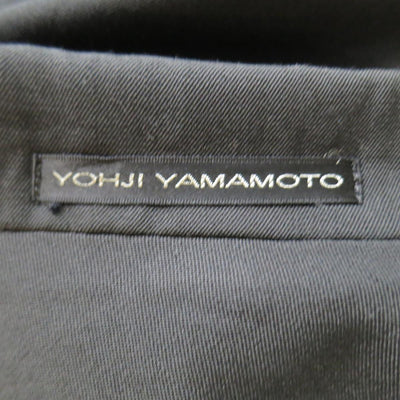 Y's by YOHJI YAMAMOTO 42 Black Wool Peek Lapel Sport Coat