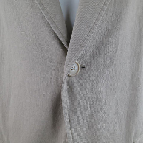 Y's by YOHJI YAMAMOTO Large / JP 3  Long Khaki Cotton Sport Coat