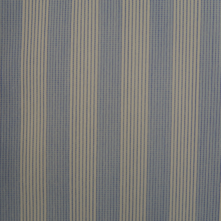 Z ZEGNA Size L Blue Stripe Cotton Long Sleeve Shirt