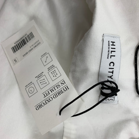 HILL CITY Size S White Cotton Blend Button Down Long Sleeve Shirt