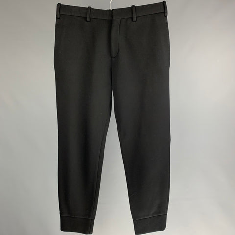 NEIL BARRETT Size 30 Black Zip Fly Dress Pants