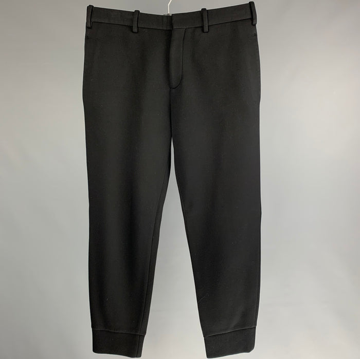 NEIL BARRETT Size 30 Black Zip Fly Dress Pants