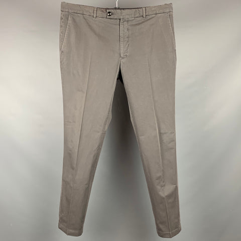 TOM FORD Size 38 Dark Gray Cotton Zip Fly Casual Pants
