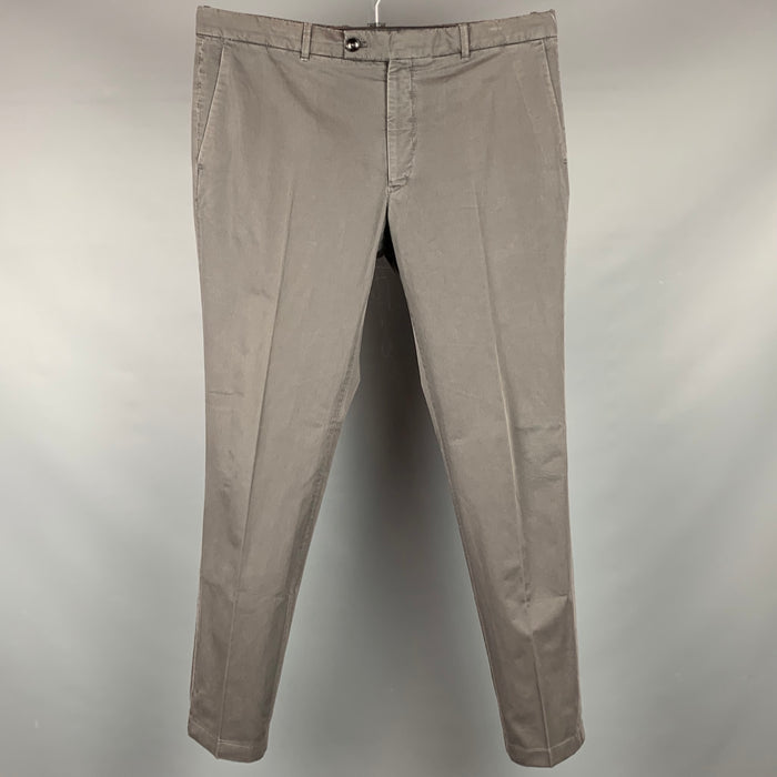 TOM FORD Size 38 Dark Gray Cotton Zip Fly Casual Pants