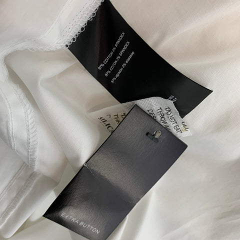 KARL LAGERFELD Size L White Cotton Zip Up Kilts & Skirts