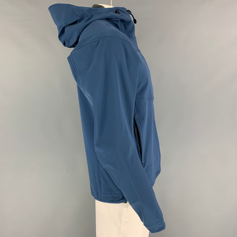 ARCTERYX Size L Blue Grey Nylon Blend Hoodie Jacket