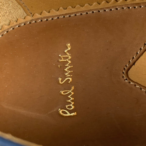 PAUL SMITH Zapatos con cordones y punta de ala de cuero perforado negro Talla 7