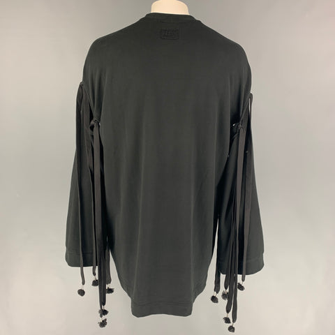 PUMA by Rihanna Taille L Sweat-shirt surdimensionné en coton noir