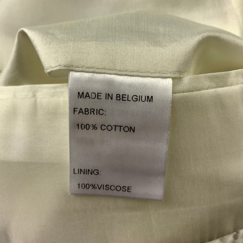 WALTER VAN BEIRENDONCK Size 42 Lavender & Green Patchwork Cotton Sport Coat
