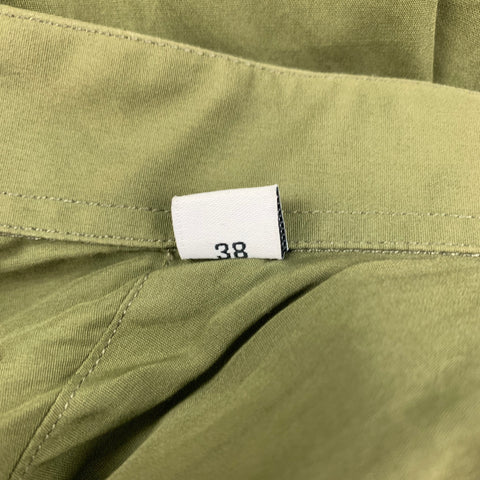 GIVENCHY SS 16 by Ricardo Tisci Size M Green Black Flag Cotton Button Up Long Sleeve Shirt