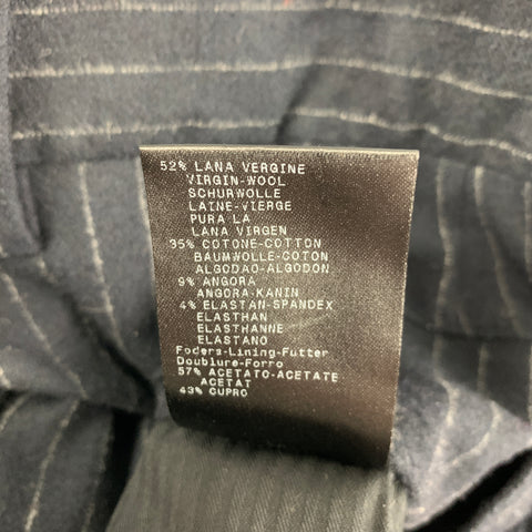 GIORGIO ARMANI Size 32 Navy Pinstripe Wool Blend Dress Pants