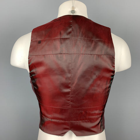 MARC by MARC JACOBS Size S Burgundy Wool Buttoned Vest