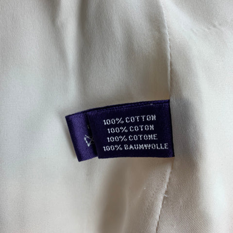 RALPH LAUREN Collection Size 4 White Cotton Jacket Blazer