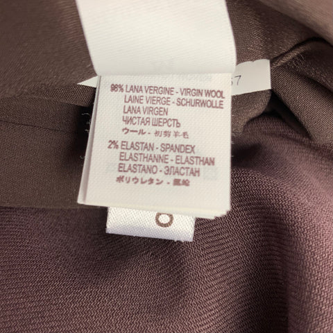 BRUNELLO CUCINELLI Size M Eggplant Virgin Wool A-line Sleeveless Dress