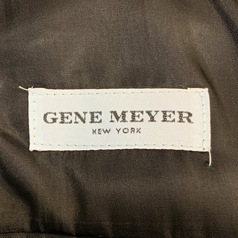 GENE MEYER 42 Regular Black Nylon Blend Notch Lapel Single Button Sport Coat