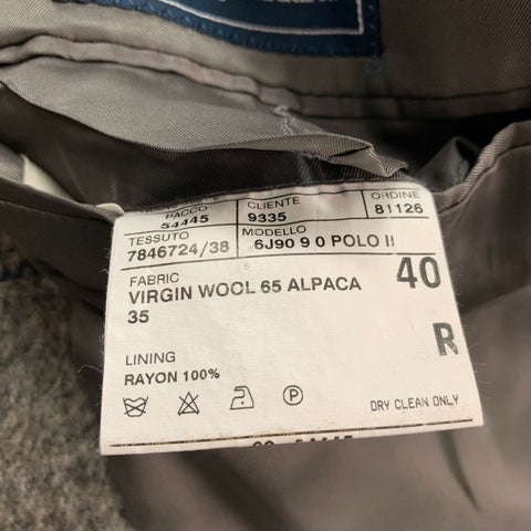 POLO par RALPH LAUREN Taille 40 Manteau de sport à carreaux gris marine régulier