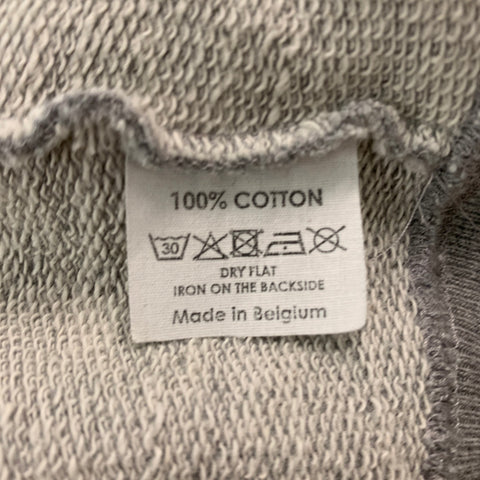 DRIES VAN NOTEN Size S Grey Cotton Sleeveless Sweatshirt