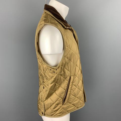 POLO by RALPH LAUREN Size S Tan Quilted Polyester Hunting Vest
