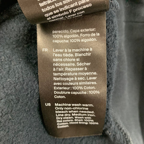 COS Size M Navy Cotton Hoodie Sweatshirt