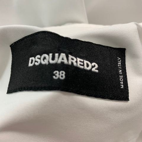 DSQUARED2 Taille XXS Chemise à manches longues boutonnée en coton uni blanc