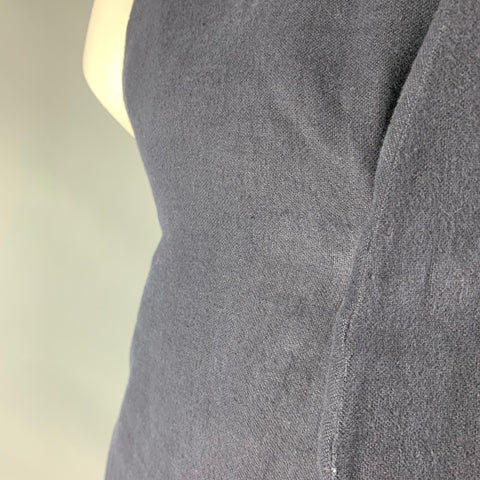 COSMIC WONDER Size L Navy Linen Snaps Vest