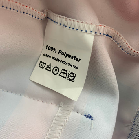 WALTER VAN BEIRENDONCK SS19 Size L Blue Graphic Nylon Jersey Bike Top