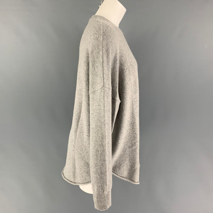 EXTREME CASHMERE Size XL Grey Heather Cashmere Blend Oversized Sweater