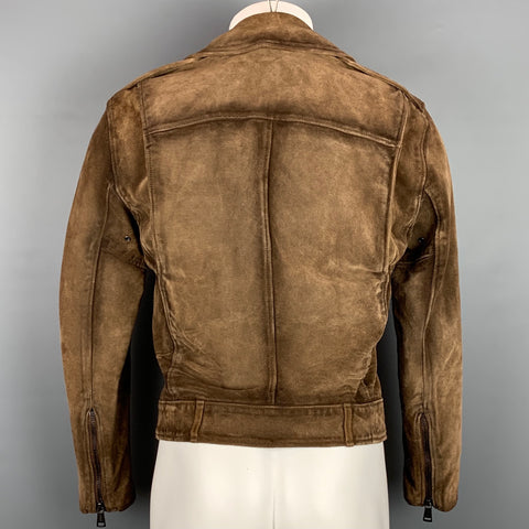 POLO by RALPH LAUREN Size S Brown Suede Motorcycle Jacket