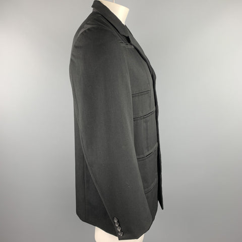 COMME des GARCONS HOMME PLUS Taille L Veste Laine Patchwork Noir